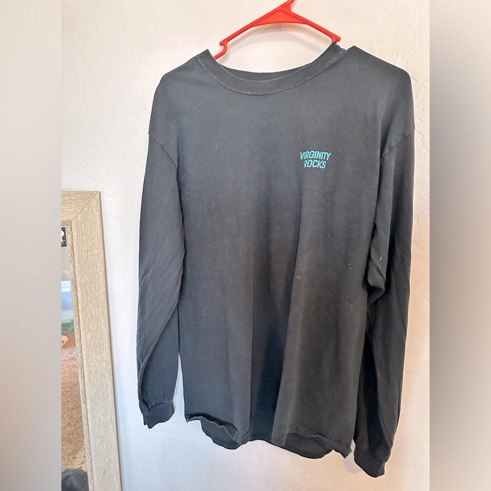 🚨 3/15 SALE 🚨 Danny Duncan “Virginity Rocks” Long Sleeve Casual Black T-Shirt